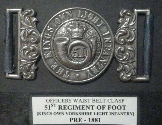 The 51st Regiment of Foot. Waist Belt Clasp.