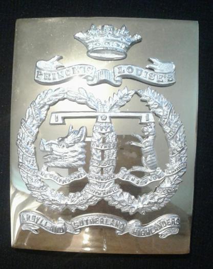 The Argyll & Sutherland Highlanders, Cross Belt Plate