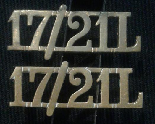The 17th/21st  (Duke of Cambridge's Own) Lancers, Shoulder Title