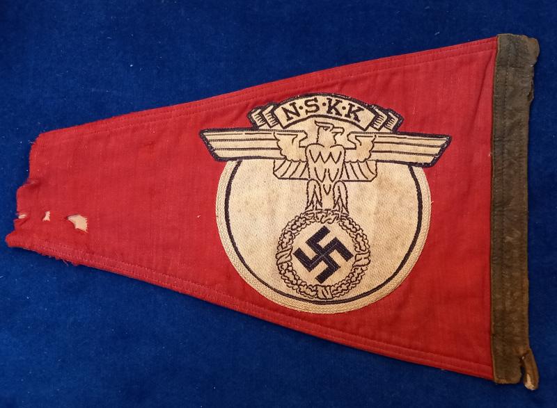 WW2 GERMAN NATIONAL SOCIALIST CAR CLUB PENNANT