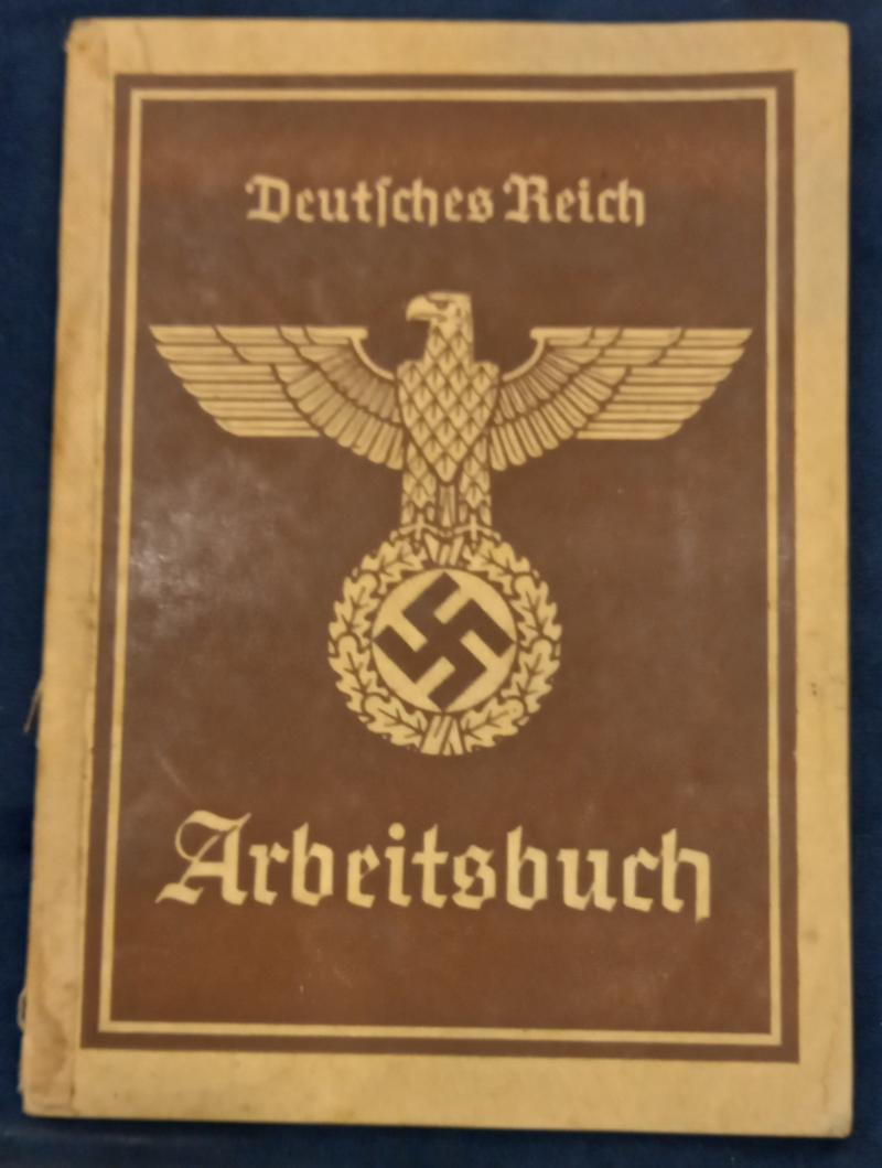 WW2 GERMAN DEUTSCHES REICH ARBEITSBUCH