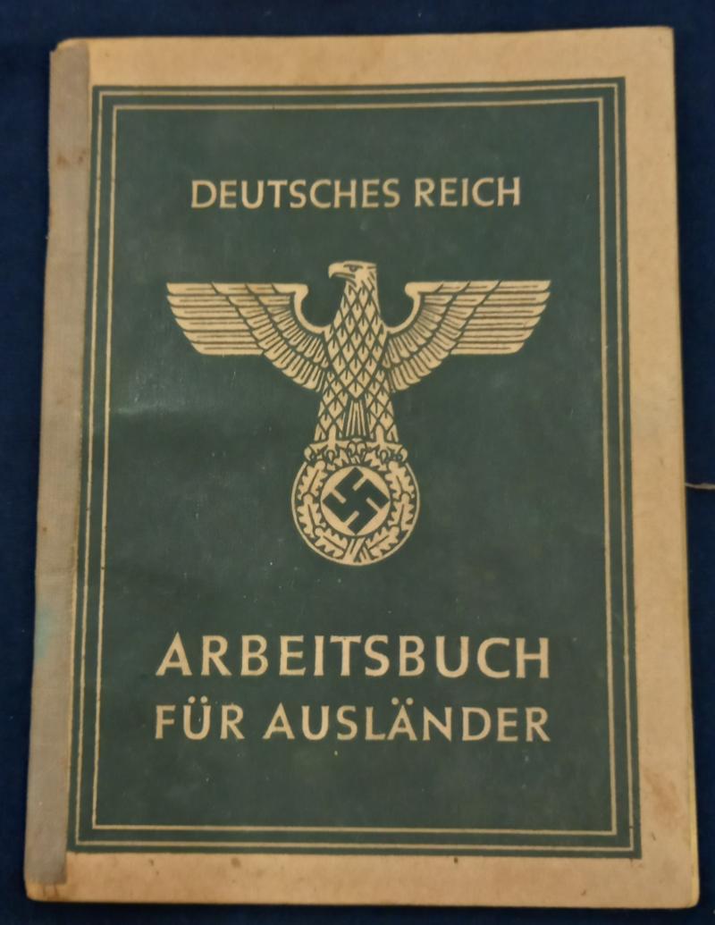WW2 GERMAN DEUTSCHES REICH ARBEITSBUCH