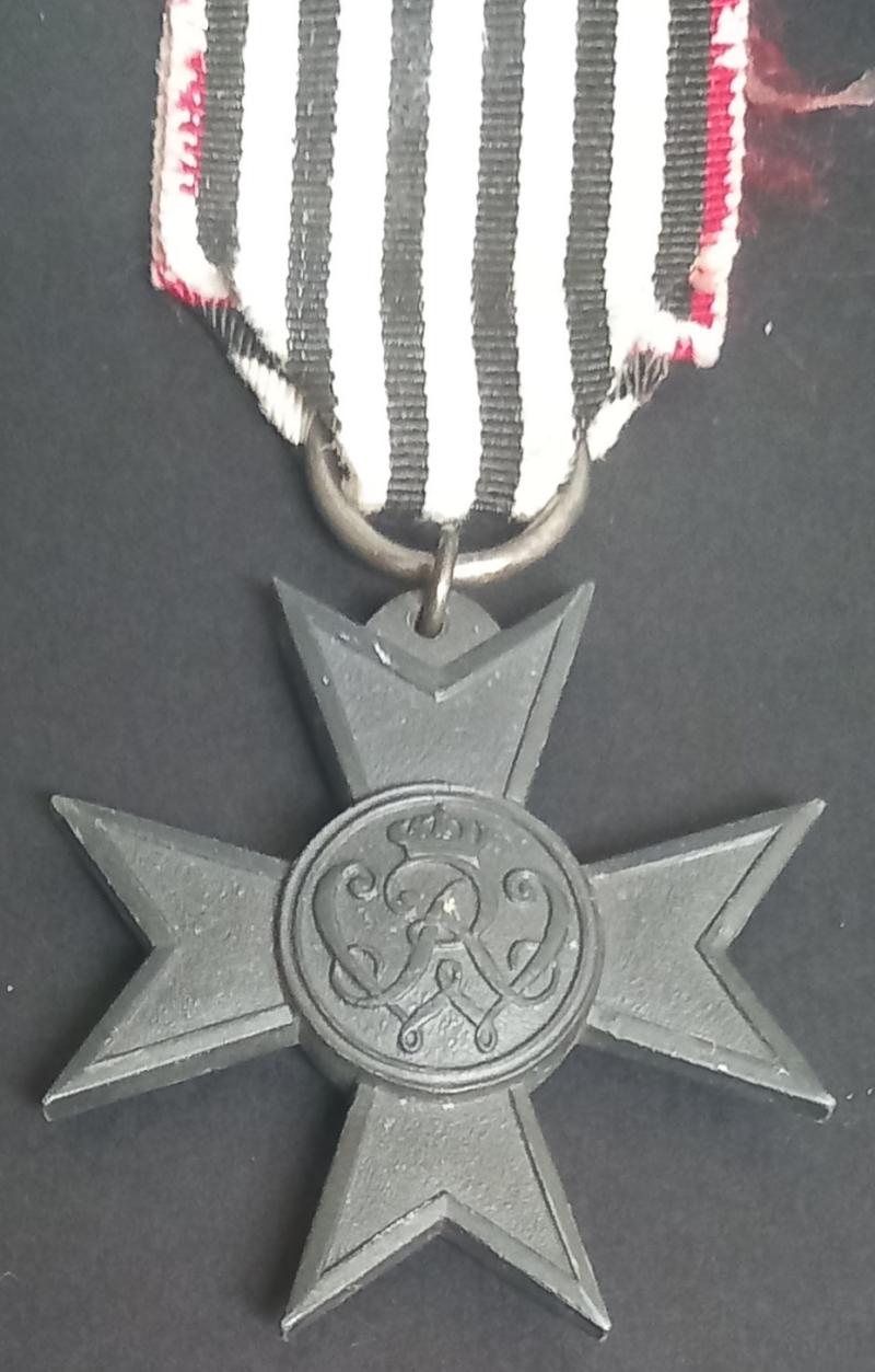 GERMAN/PRUSSIAN WW1  MERIT CROSS FOR WAR AID
