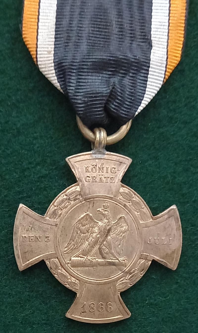 PRUSSIAN KONINGGRATZ  1866 BRONZE CROSS