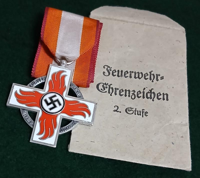 WW2 GERMAN FIRE BRIGADE HONOUR CROSS