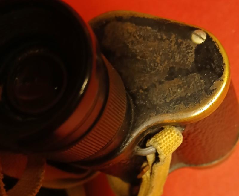 WW2 BRITISH ARMY BINOCULARS No2 MKII & POUCH .