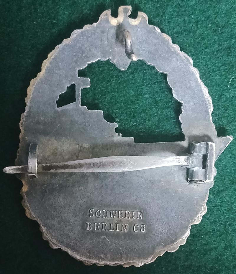 GERMAN WW2 KRIEGSMARINE  DESTROYERS BADGE