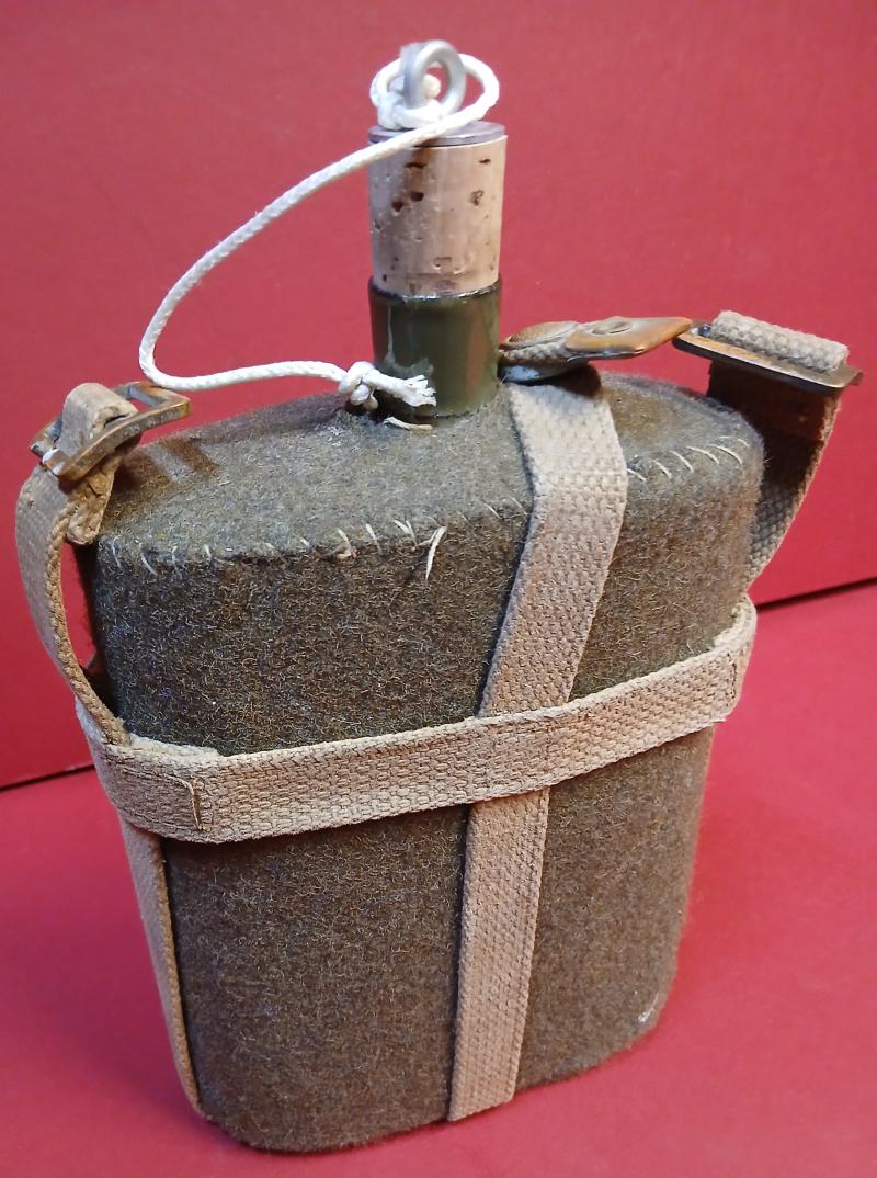 WW2 Type MK VII British Army Water Bottle &  37 Pattern Carrier