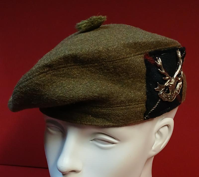 SCOTTISH REGIMENT KHAKI BALMORAL BONNET