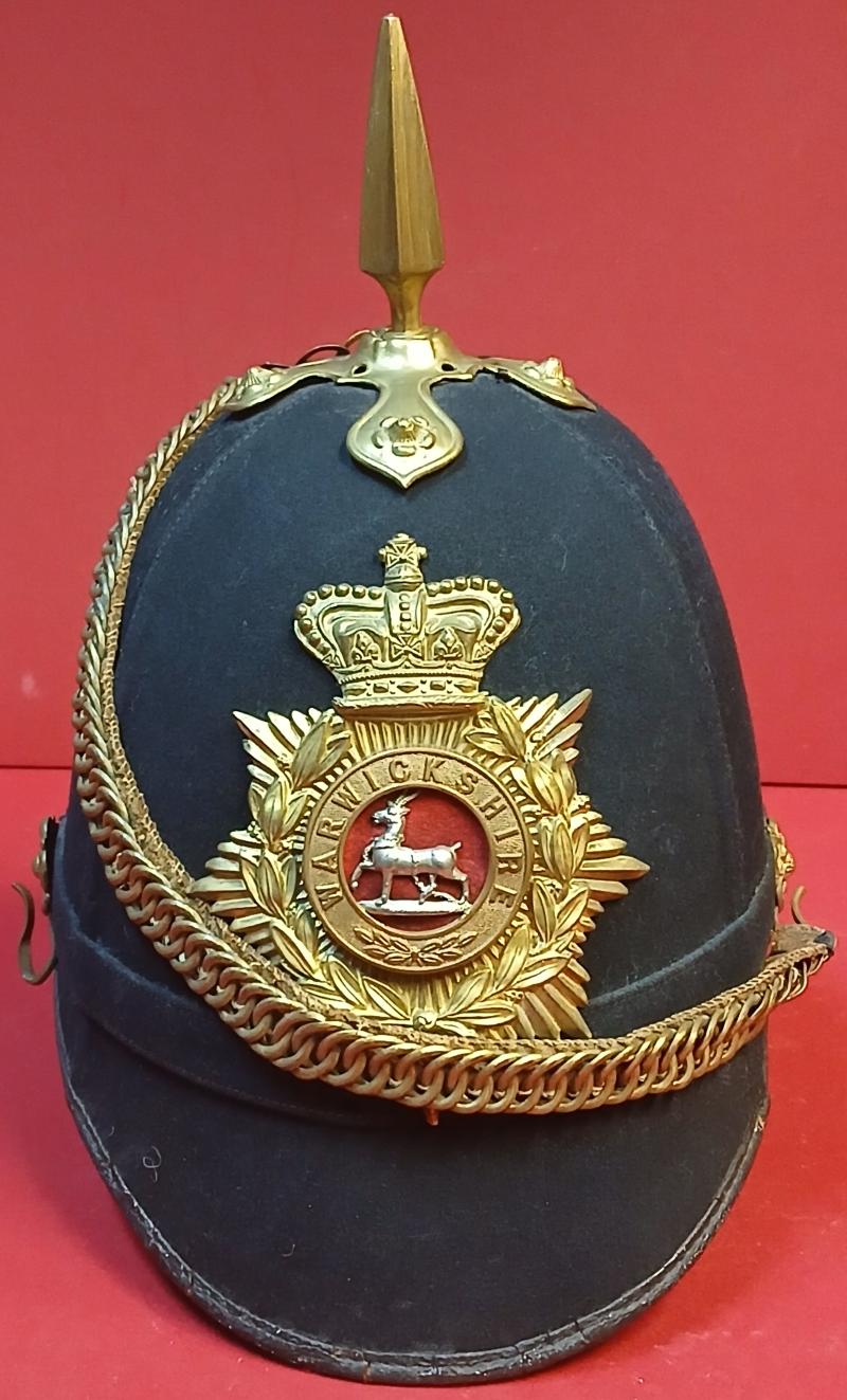 HOME SERVICE BLUE CLOTH HELMET 1881- 1901 .