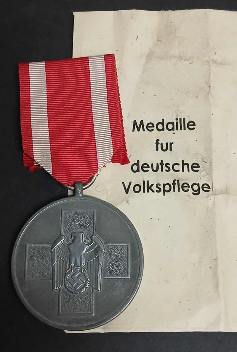 GERMAN WW2 MEDAL OF SOCIAL WELFARE